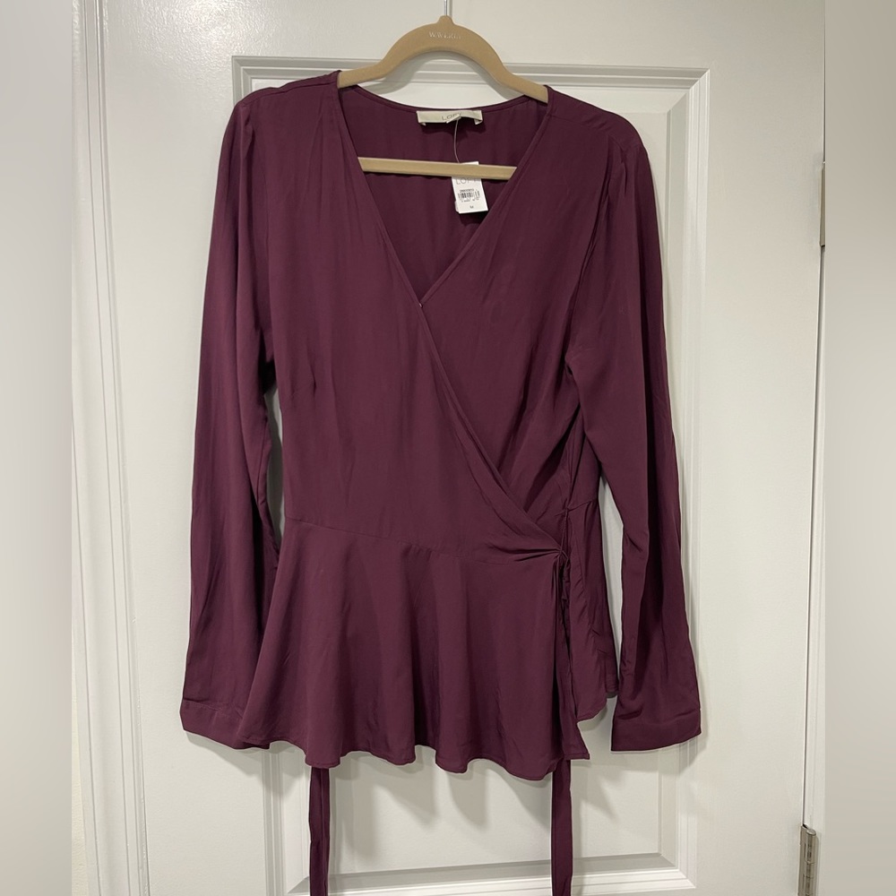 LOFT Women’s Wrap Blouse Top